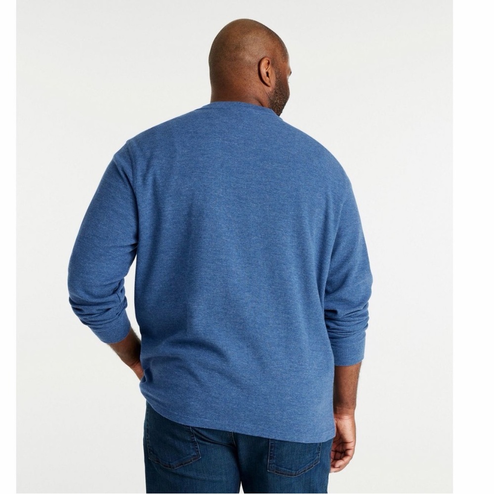 LL Bean Men’s Traditional Fit Long Sleeve Henley Large Regular - Picture 2 of 14